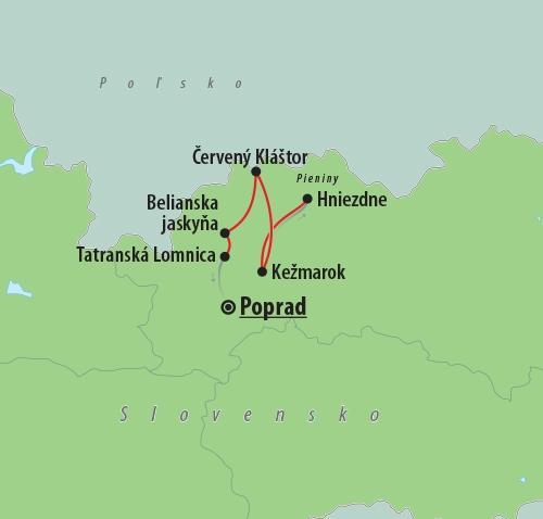 CK , Autobusový poznávací zájazd, Vysoké Tatry a severný Spiš, 
