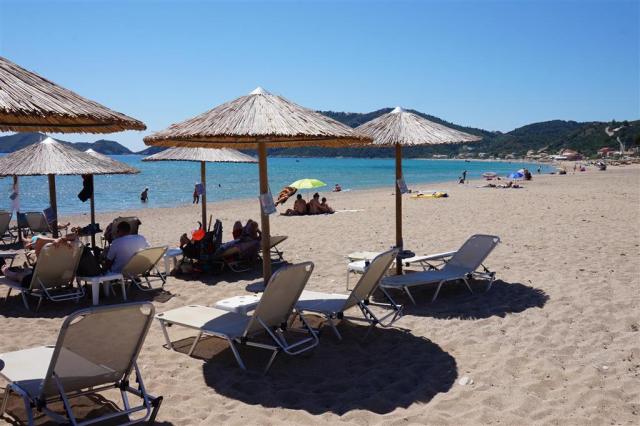 Hotel Alkyon - pláž - letecký zájazd CK  - Korfu, Agios Georgio
