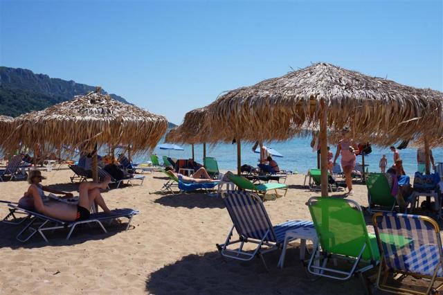 Hotel Alkyon - pláž - letecký zájazd CK  - Korfu, Agios Georgio