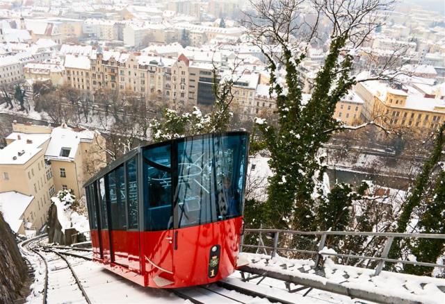 CK , autobusový poznávací zájazd, Predvianočný Graz, lanovka Sc