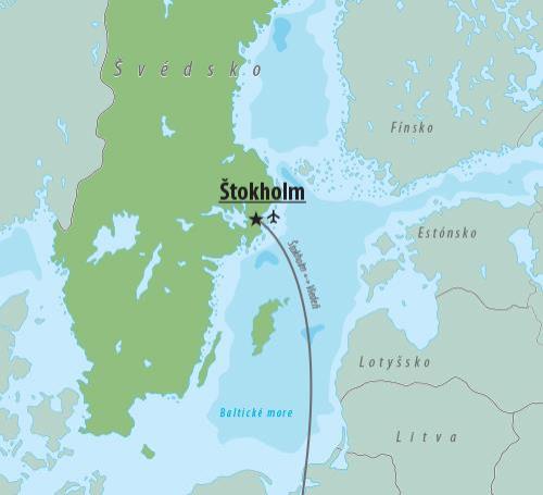 CK , Letecký poznávací zájazd, Švédsko, Štokholm - klenot sever