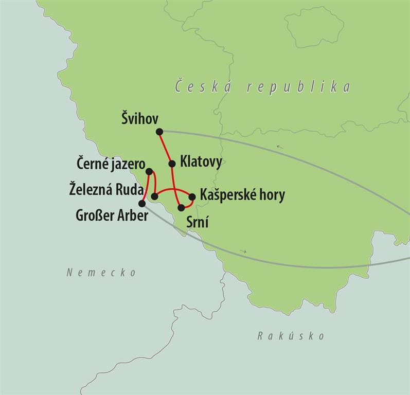 Autobusové poznávacie zájazdy CK , Česká Republika, Šumava a Ba