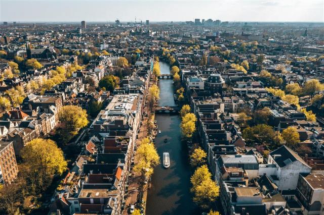 CK , Letecký poznávací zájazd, Amsterdam, Amsterdam z výšky
