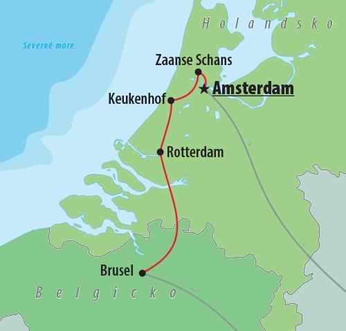 CK , autobusový poznávací zájazd, Kvetinové Holandsko a Belgick