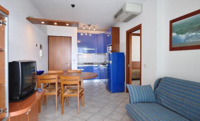 Bibione-Rezidencia Eurostar - apartmán C5+2 - obývacia miestnos