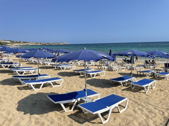 Cyprus - Ayia Napa - pláž v letovisku
