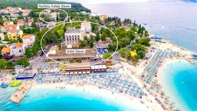 Selce - hotel a pavilóny Slaven
