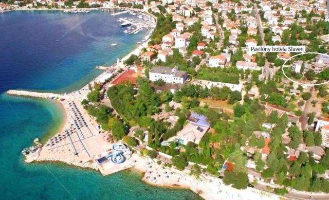 Selce - hotel a pavilóny Slaven