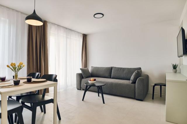 Malinska Green apartmány - apartmán s jednou ložnicí a balkonem