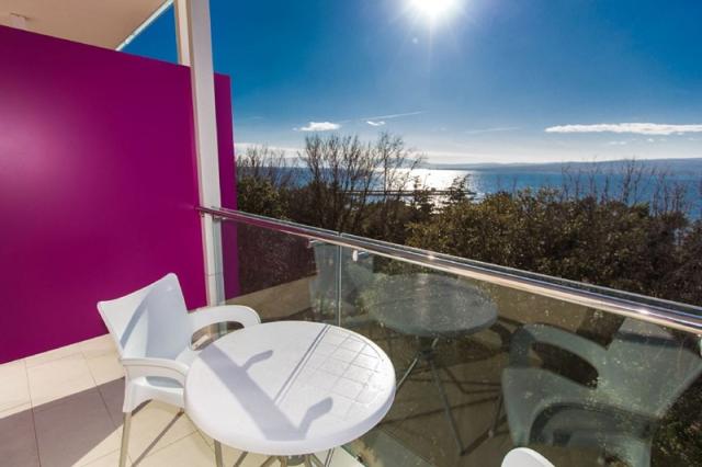Crikvenica hotel - dvoulůžkový pokoj Superior, balkon mořská st