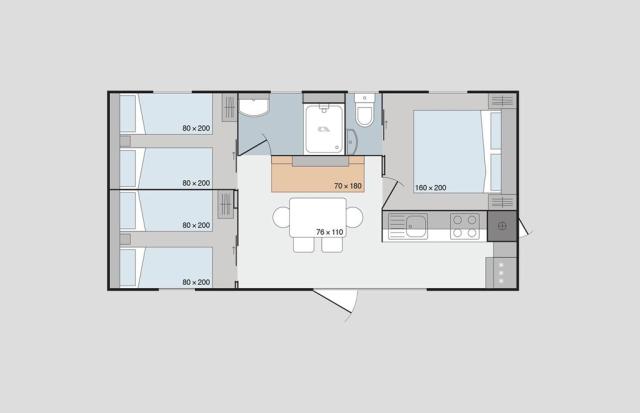 Dole Navores kemp mobil home - MH PREMIUM MARE VISTA - Živogošć