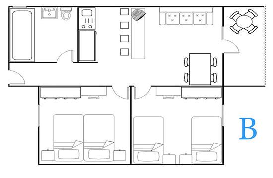 Izba:  APT 4+1 Superior na more