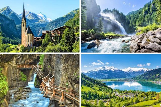 Najvyšší vrch a vodopády Rakúska, tiesňava a plavba jazerom Zell am See