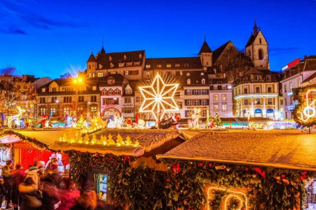 Adventný Bazilej, najkrajší advent vo Švajčiarsku LETECKY