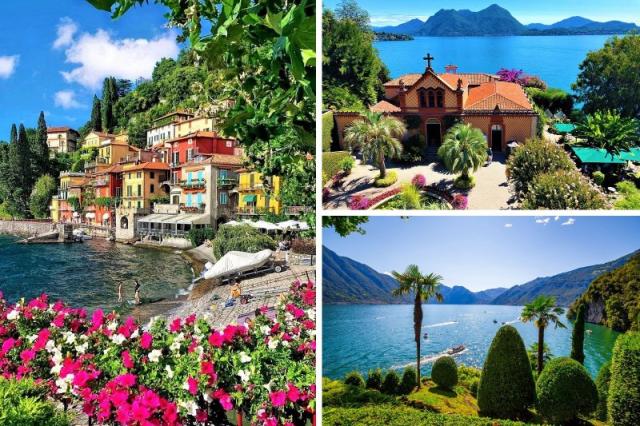 Jazero Lago di Como, miesto pravých romantikov a Borromejské ostrovy Letecky