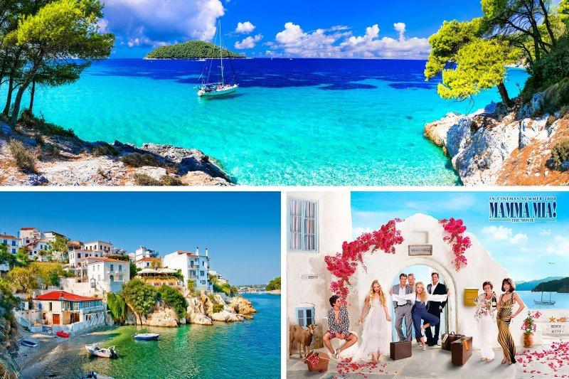 Zelený Skiathos a Skopelos, ostrov filmu Mamma Mia Letecky