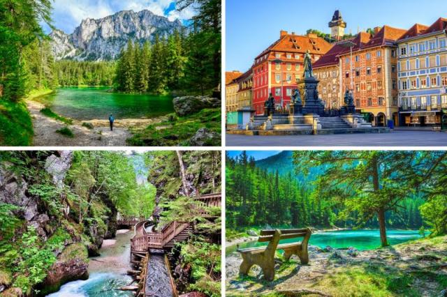 Magické jazero Gruner See,  Graz, tiesňavy, vodopády a unikátna knižnica