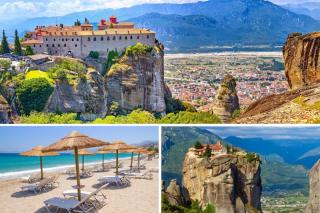 Thessaloniki, more a Meteora, kláštory medzi nebom a zemou