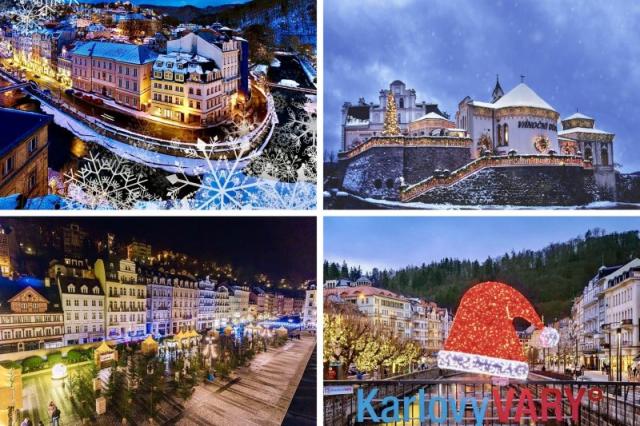 Adventné Karlove Vary, vianočný dom, Becherovka, skláreň a záhadný zámok