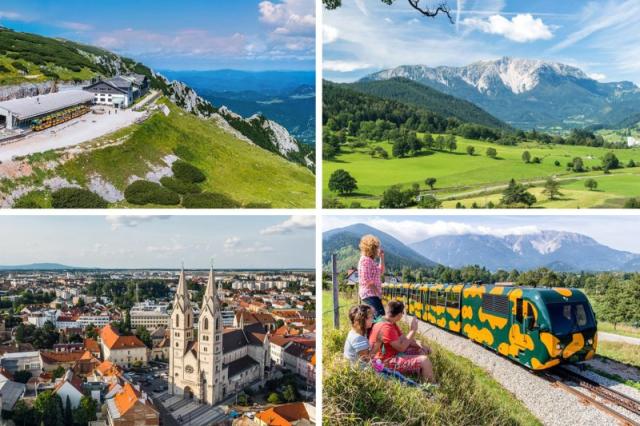Vláčikom na horu Schneeberg, slávne buchty a mestečko Wiener Neustadt