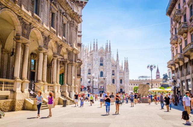 Štýlové Miláno a historické Bergamo LETECKY