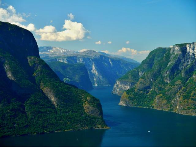 Vyhlídka na Aurlandfjord