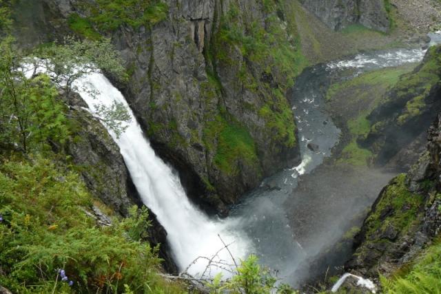 Vodopády Voringfossen pod NP  Hardangervidda