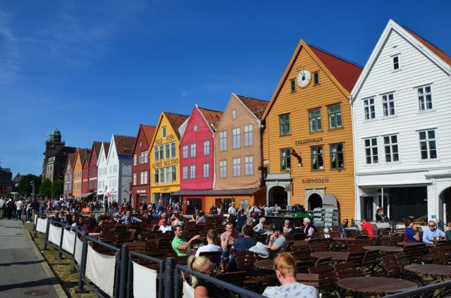 Bryggen je nejstarší čtvrť Bergenu