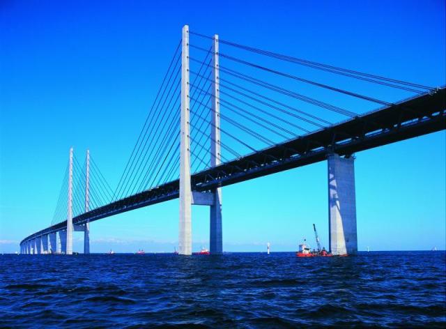 Oresundbron -  most spojující Dánsko a Švédsko
