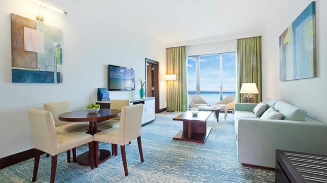 Family one bedroom suite living area