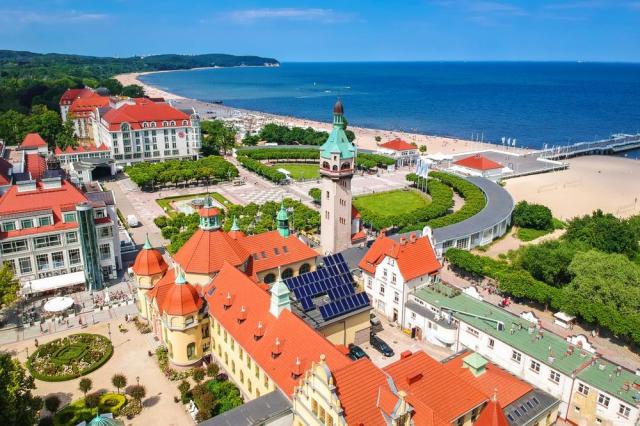 Polské Trojměstí a písečná kosa Hel