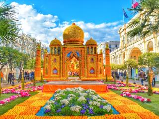 Monte Carlo a festival citrusů v Mentonu