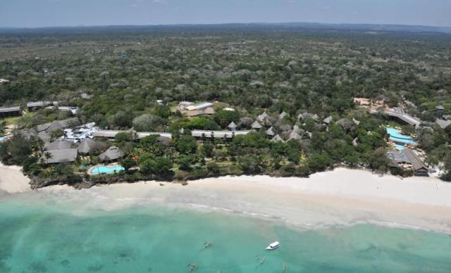 Pohled na resort shora.