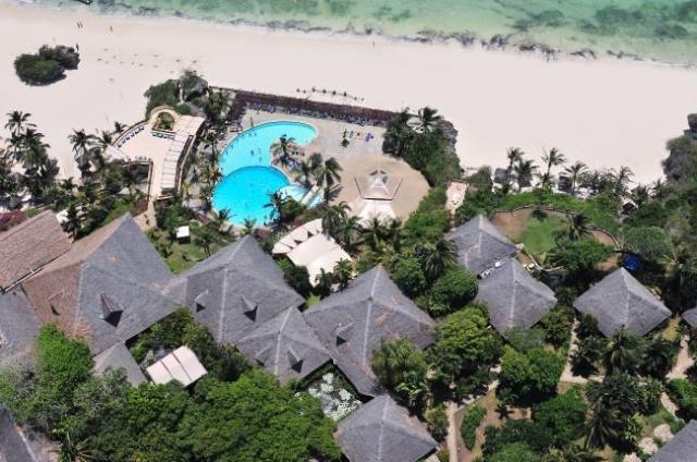 Pohled na resort shora.
