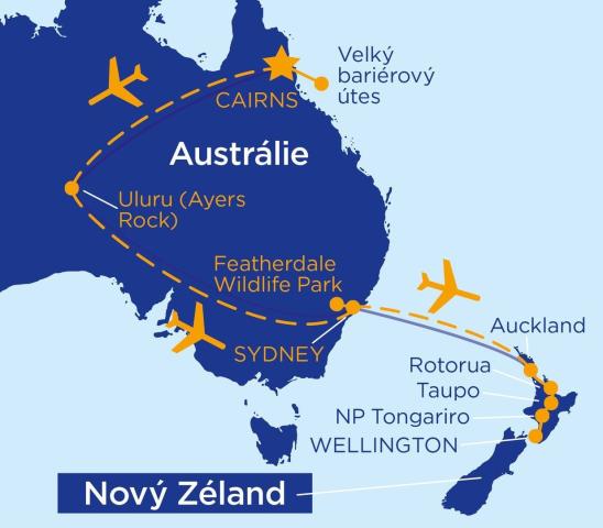 Austrálie - Nový Zéland