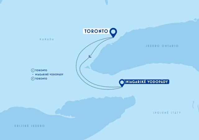 Kanada: Toronto & Niagarské vodopády