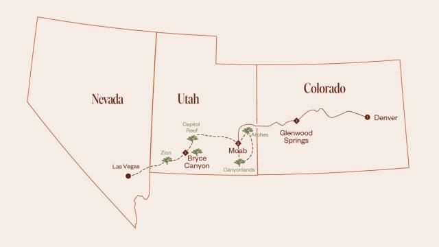 Krásy národních parků Utahu na cestě z Las Vegas do Denveru
