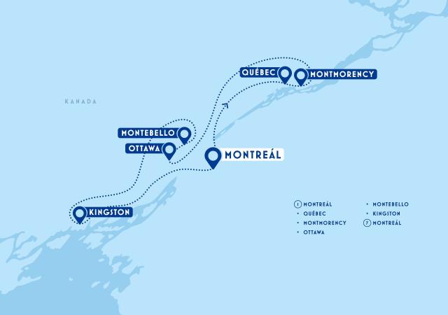 Kanadský trojúhelník: Montreál, Québec, Ottawa